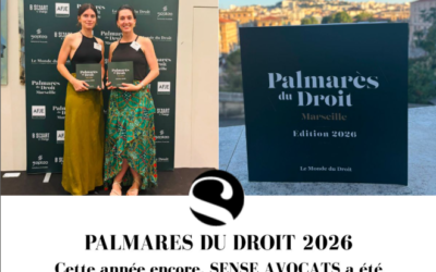 Palmarès du Droit 2026 : Sense Avocats
